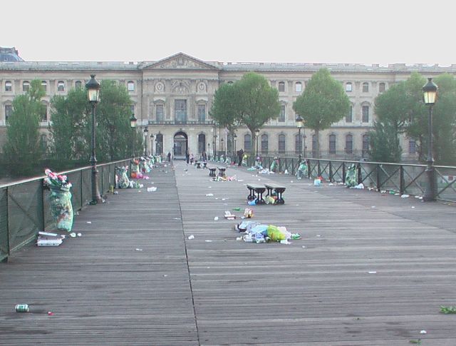The Louvre gallery as seen from across the Seine
